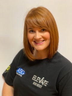 Miss Becky, founder and principal teacher at Elevate, performing a dance pose